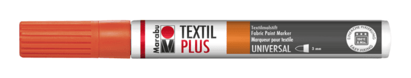 Marabu Textil Painter Plus 3 mm oranžový fix na textil