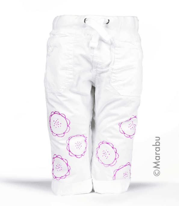 Marabu Textil Painter Plus zelená barva tmavý textil detail