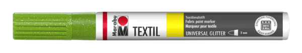 Marabu Textil Painter Glitter fix na textil zelený 3 mm