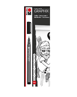 Marabu Fineliner Graphix linery sada 4 kusů popisovačů