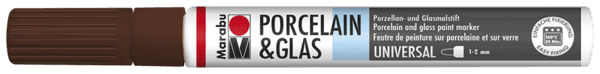 Marabu Porcelain Painter hnědý fix na porcelán 1-2mm