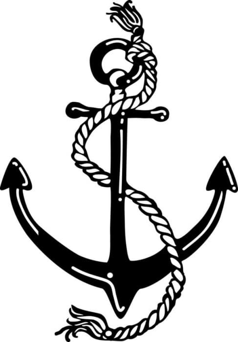 Marabu šablona Fashion sprej kotva 21x30 cm