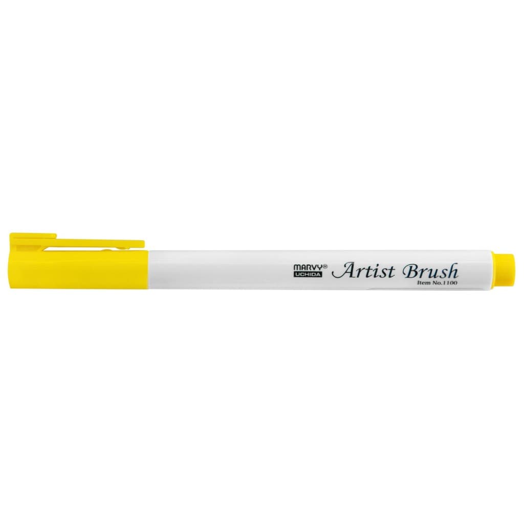 Marvy Artist Brush 1100-22 žlutý štětcový fix lettering
