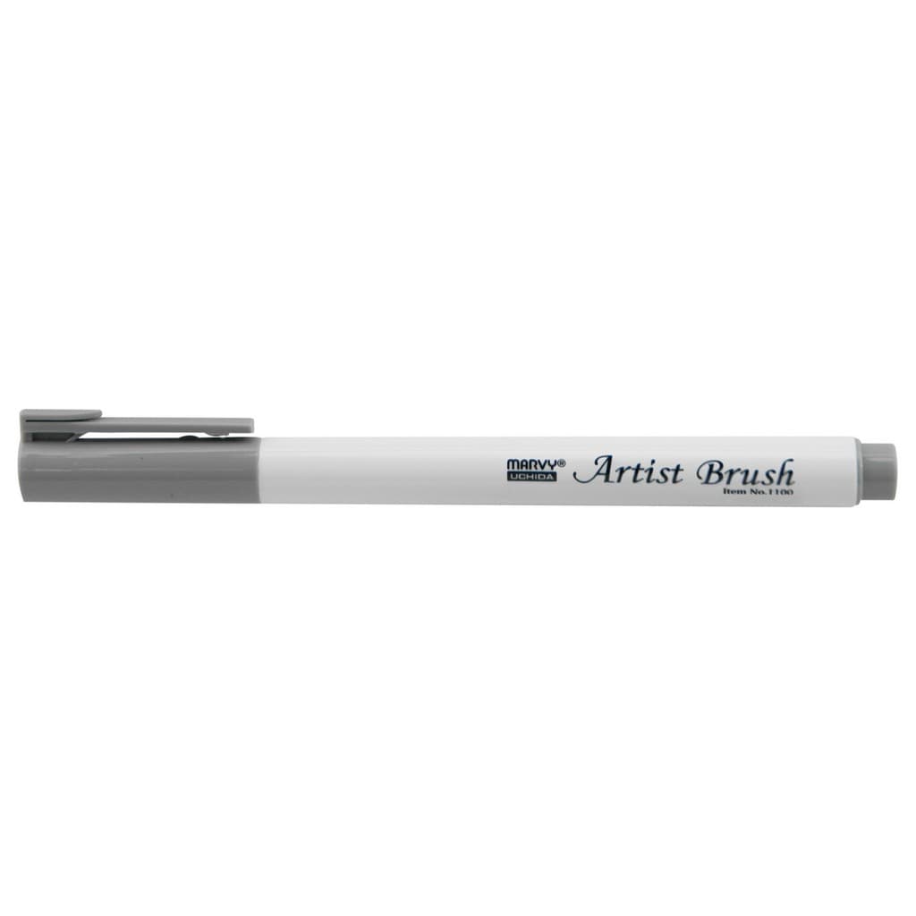Marvy Artist Brush 1100-39 šedý štětcový fix lettering