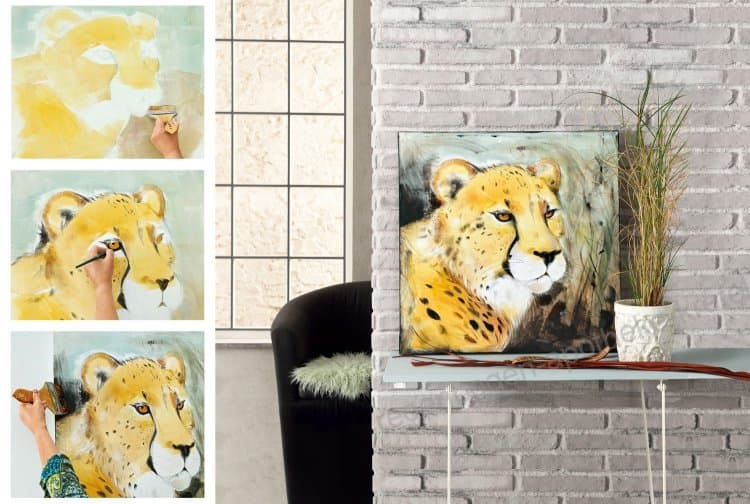 Marabu Artist Acryl základní žlutá barva na plátno