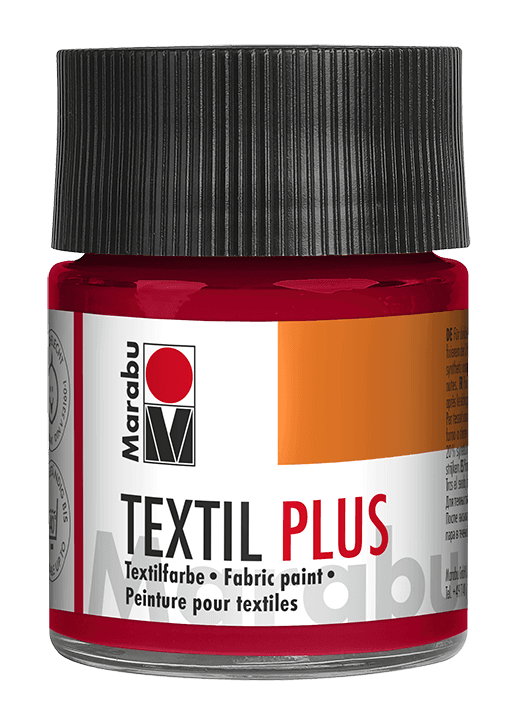 Marabu Textil Plus červená karmín barva na textil 50ml