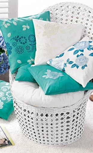 Marabu Textil Plus 090 modrá světlá výsledek barvení