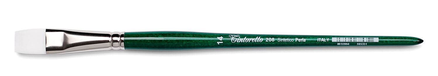 Detail štětin jemného syntetického štětce Tintoretto 208-2