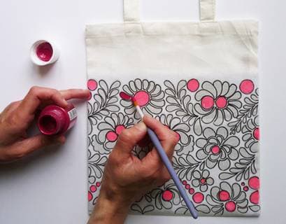 Pébéo Setacolor Shimmer 39 fialová metalická barva textil