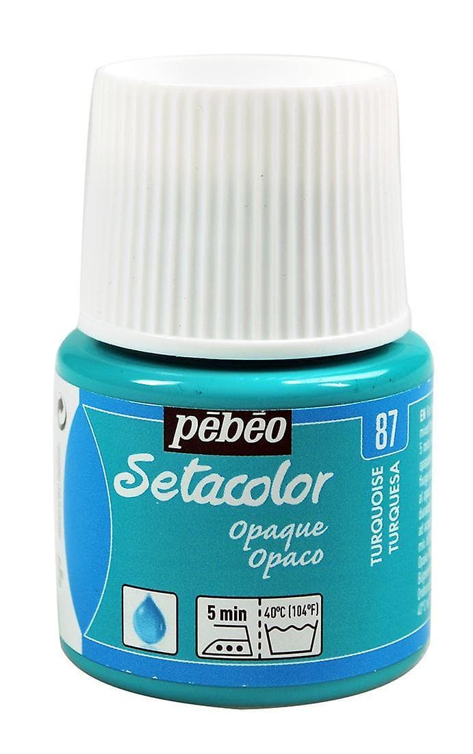 Pébéo Setacolor Opaque tyrkysová barva na textil 45 ml