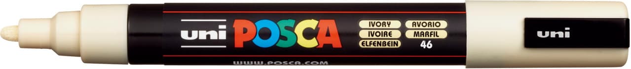 Akrylový popisovač Uni Posca 5M ivory krémová barva