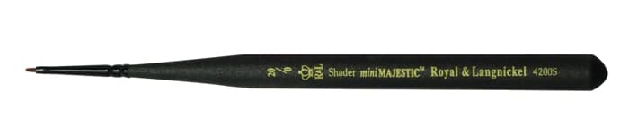 Detail syntetického štětce Royal Langnickel Shader pro akryl akvarel