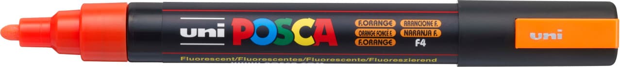 Uni Posca 5M fluo oranžový akrylový popisovač 1,8-2,5 mm