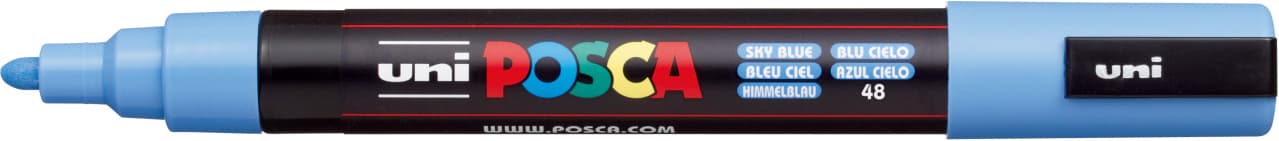 Uni Posca 5M modrý nebeský akrylový popisovač 1,8-2,5 mm