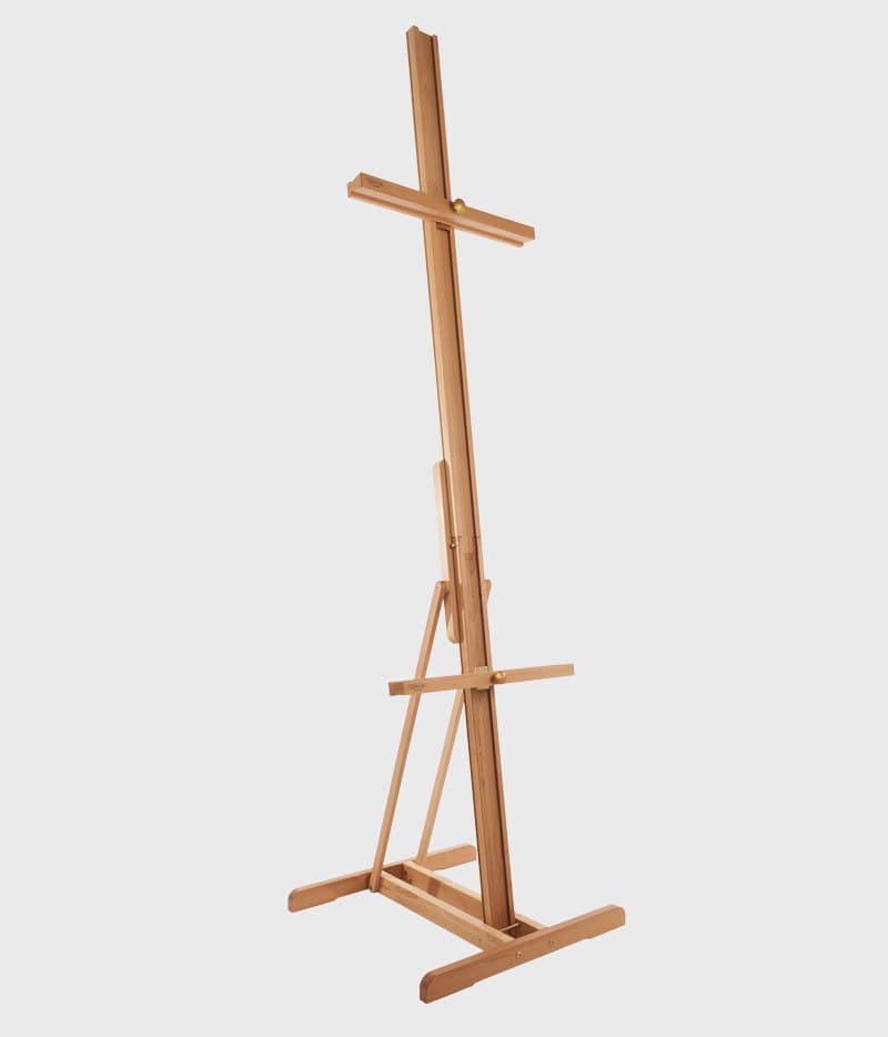 Mabef M/25 přestavitelný stojan detail bukového dřeva