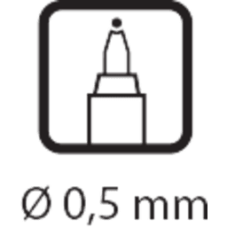 Kaligrafické pero Centropen 2675 Fruity při psaní