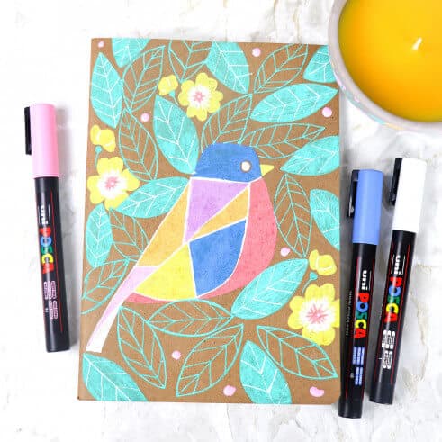 Uni Posca PC-17K bílý popisovač stopa 15 mm