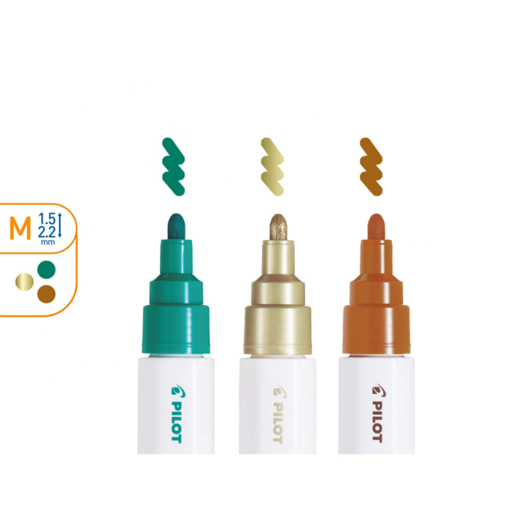 Sada popisovačů Pilot PINTOR teplé odstíny barev