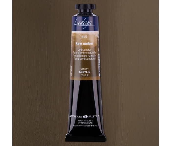 Nevskaya Palitra Ladoga akrylová barva hnědá umbra přírodní 46ml