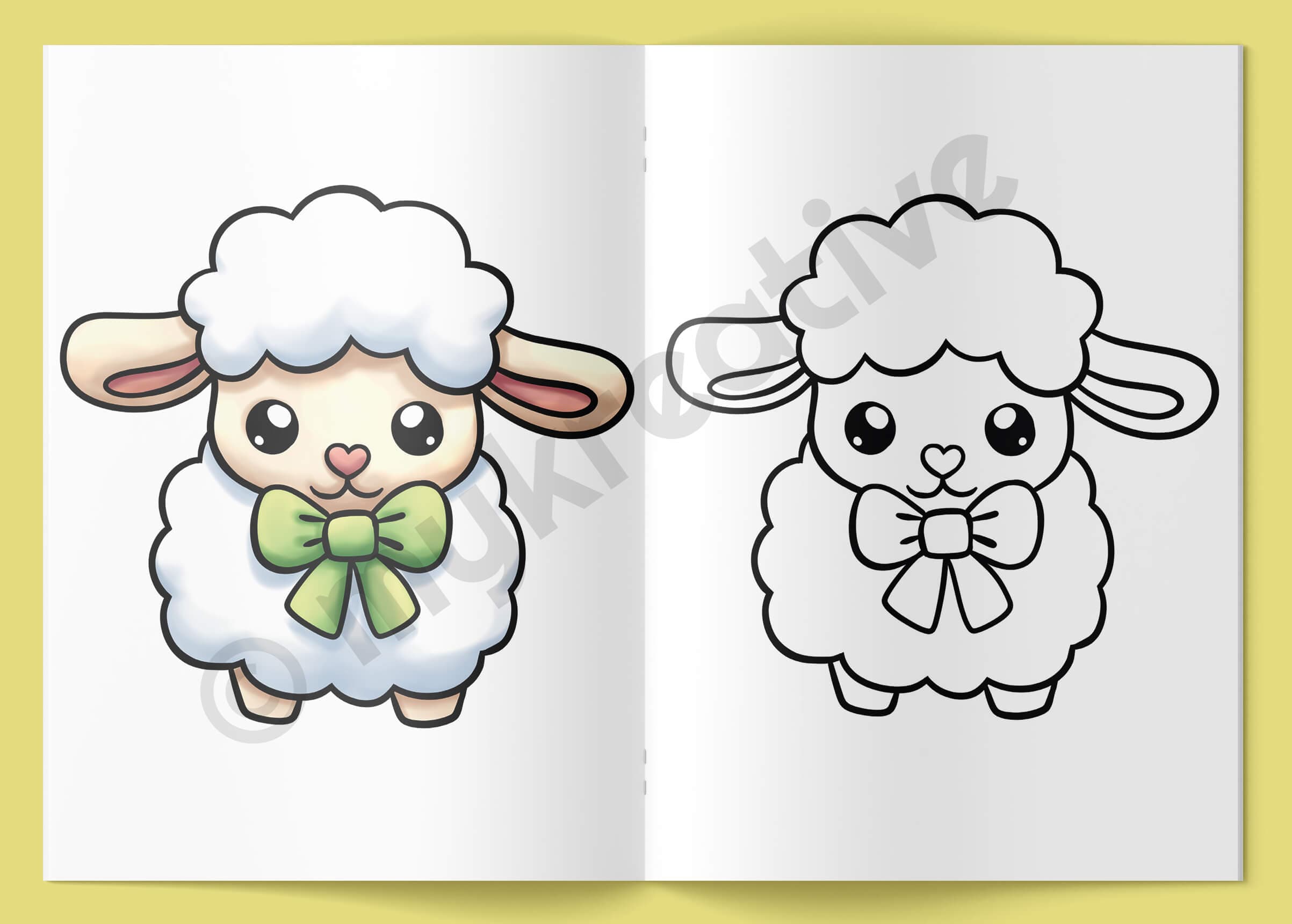 Detail stránek omalovánky Farma Pro tvoření A5