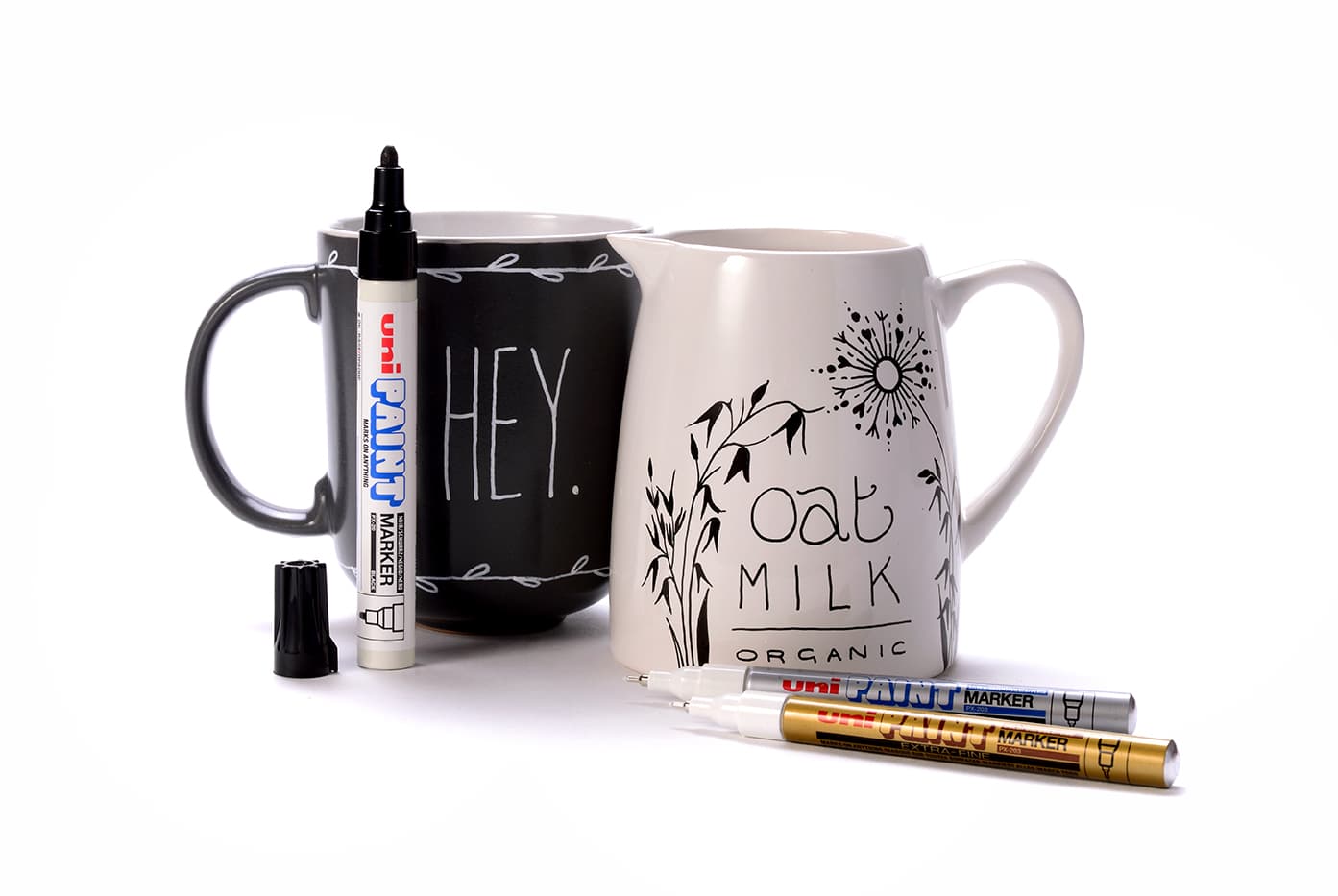 Uni PX-203 Lakový popisovač 0,5 mm - stříbrný 3