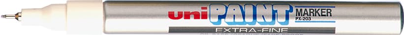 Uni PX-203 Lakový popisovač 0,5 mm - stříbrný 2