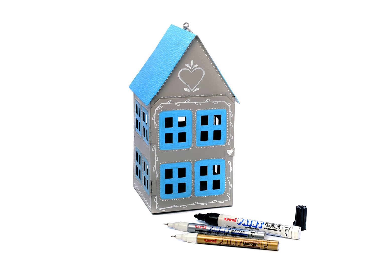 Uni PX-203 Lakový popisovač 0,5 mm - stříbrný 5