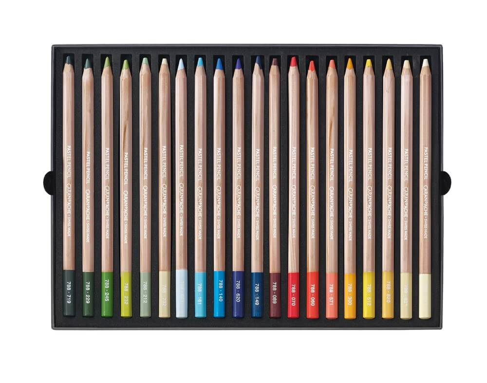 Caran D'Ache Umělecké suché pastely v tužce 40 barev, kartonový box 4