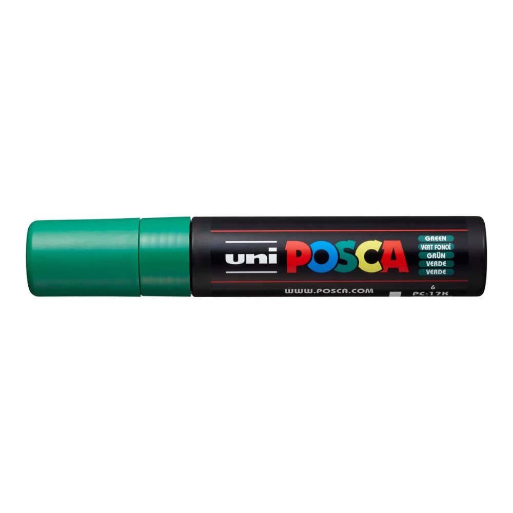 Uni Posca PC-17K – extra široký akrylový popisovač 15 mm - zelený 2