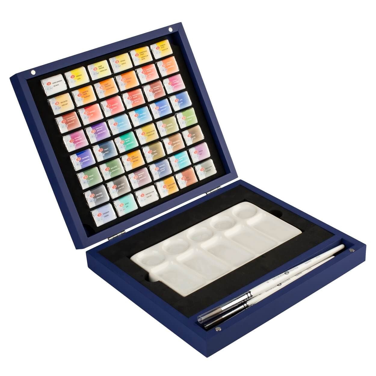 Nevskaya Palitra White Nights 48 akvarelových barev detail