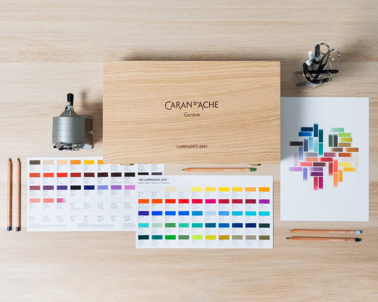 Prémiové pastelky Caran d’Ache Luminance 6901.900 – dřevěný kufřík 112 ks + Parker Jotter XL ZDARMA | Luminance + Parker | Dárek | Luxusní pastelky | vytvarny-shop.cz 5