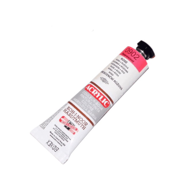 Akrylová barva Koh-i-Noor 40 ml fluo růžová