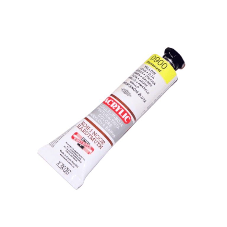 Akrylová barva Koh-i-Noor 40 ml fluo žlutá