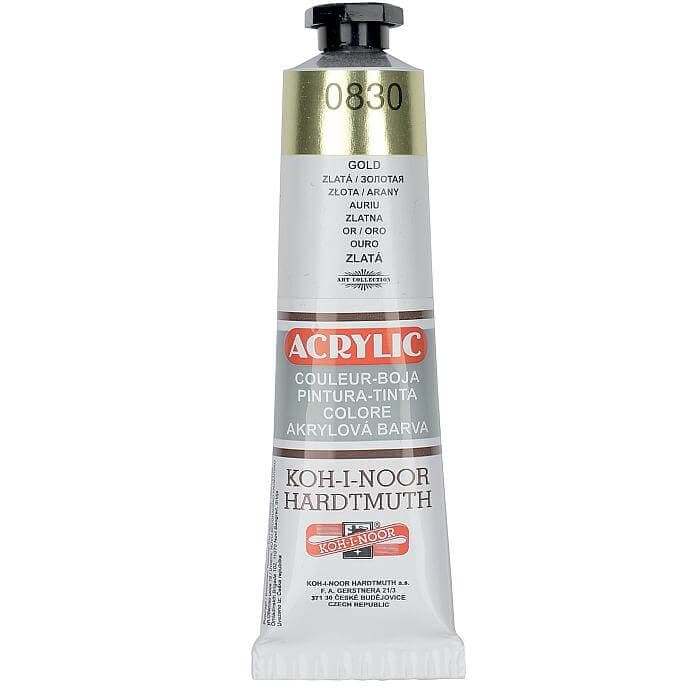 Koh-i-noor zlatá akrylová barva metalická 40 ml
