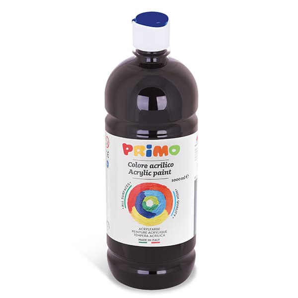 Primo akrylová barva černá 1000 ml vysoký pigment