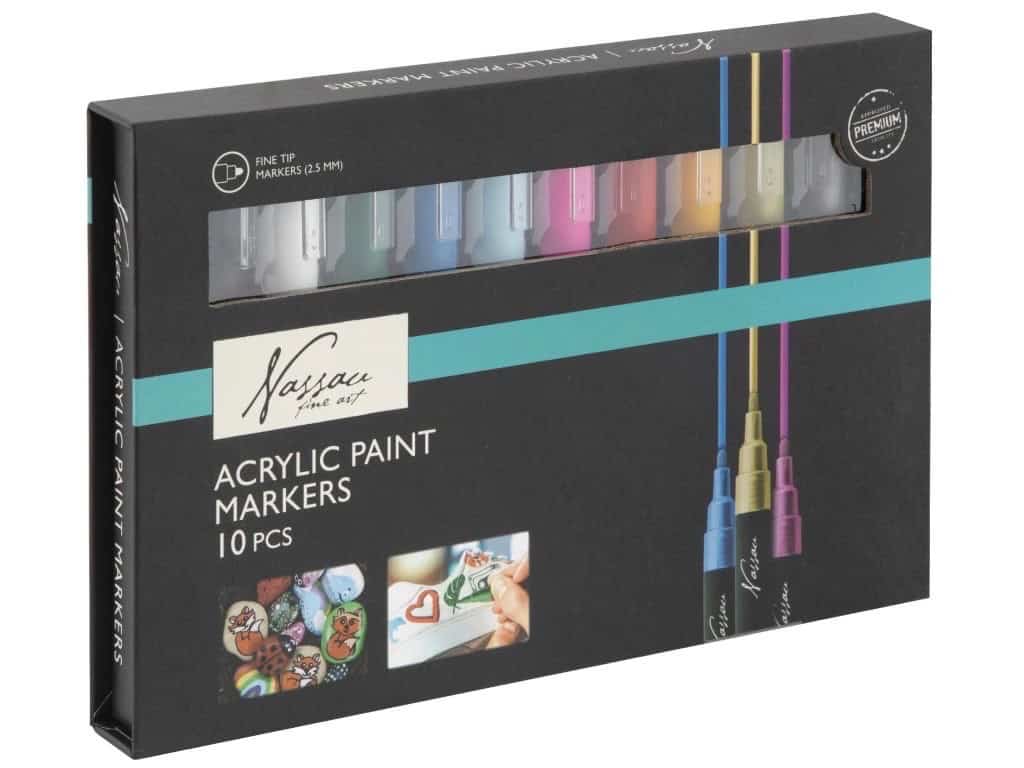 Použití Nassau popisovačů na plátno a dekorace