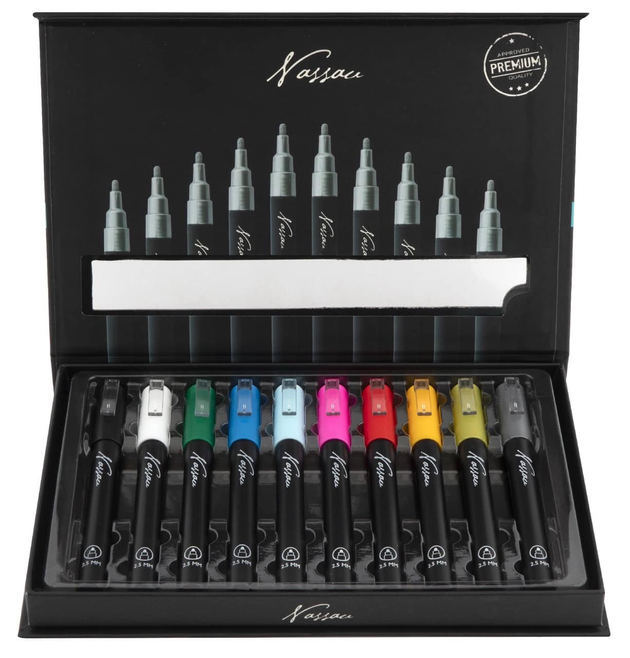 Detail hrotu Nassau akrylového popisovače 2,5 mm