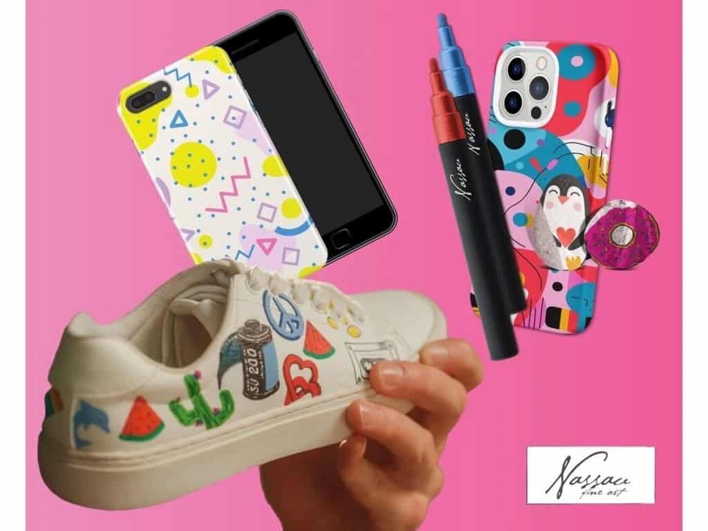 Nassau akrylové fixy malování na dřevo a kameny