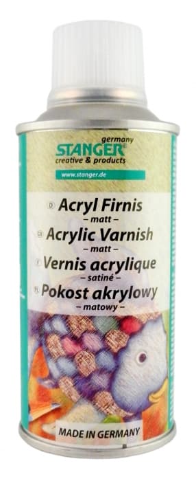 Stanger akrylový matný lak sprej 150 ml čelní pohled