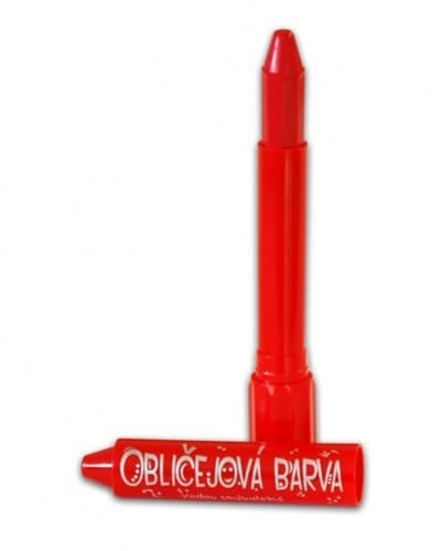 Amos obličejová barva vysouvací červená čelní pohled