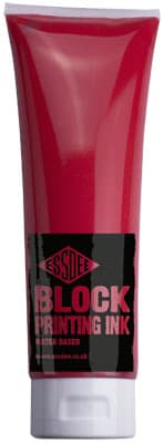 EssDee Block Printing Ink červená barva na linoryt 300ml