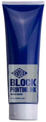 EssDee Block Printing Ink modrá barva na linoryt 300ml