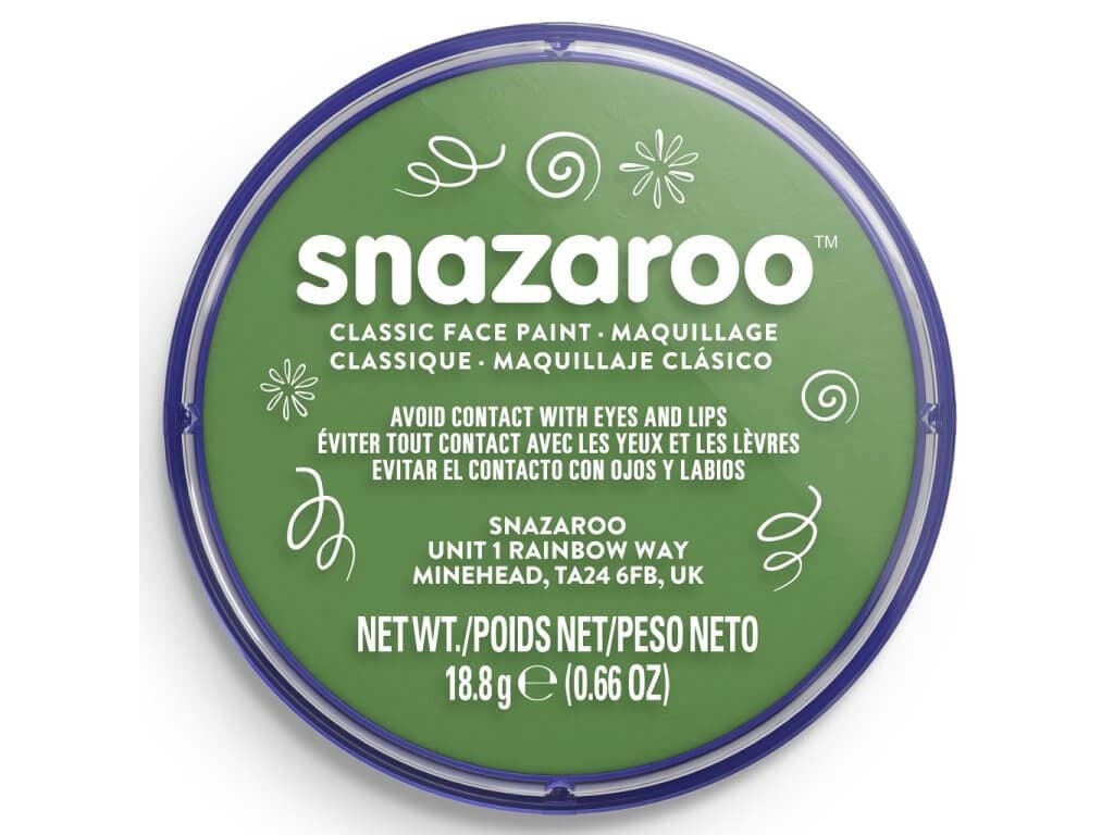 Snazaroo zelená barva na obličej 18 ml