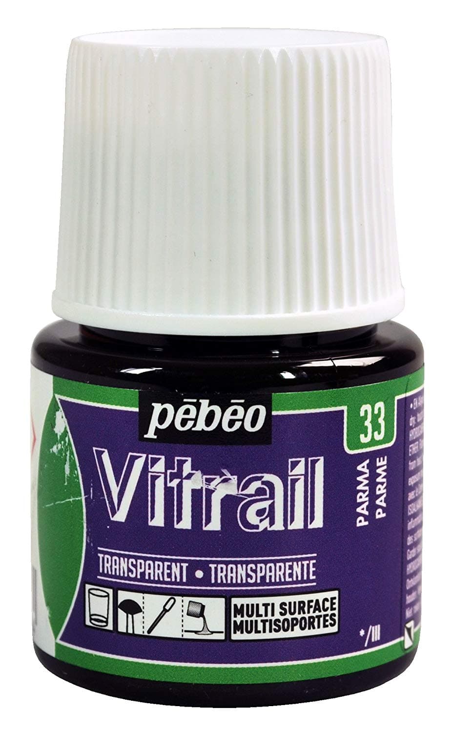 Barva na sklo Pébéo Vitrail 33 fialová parma 45ml