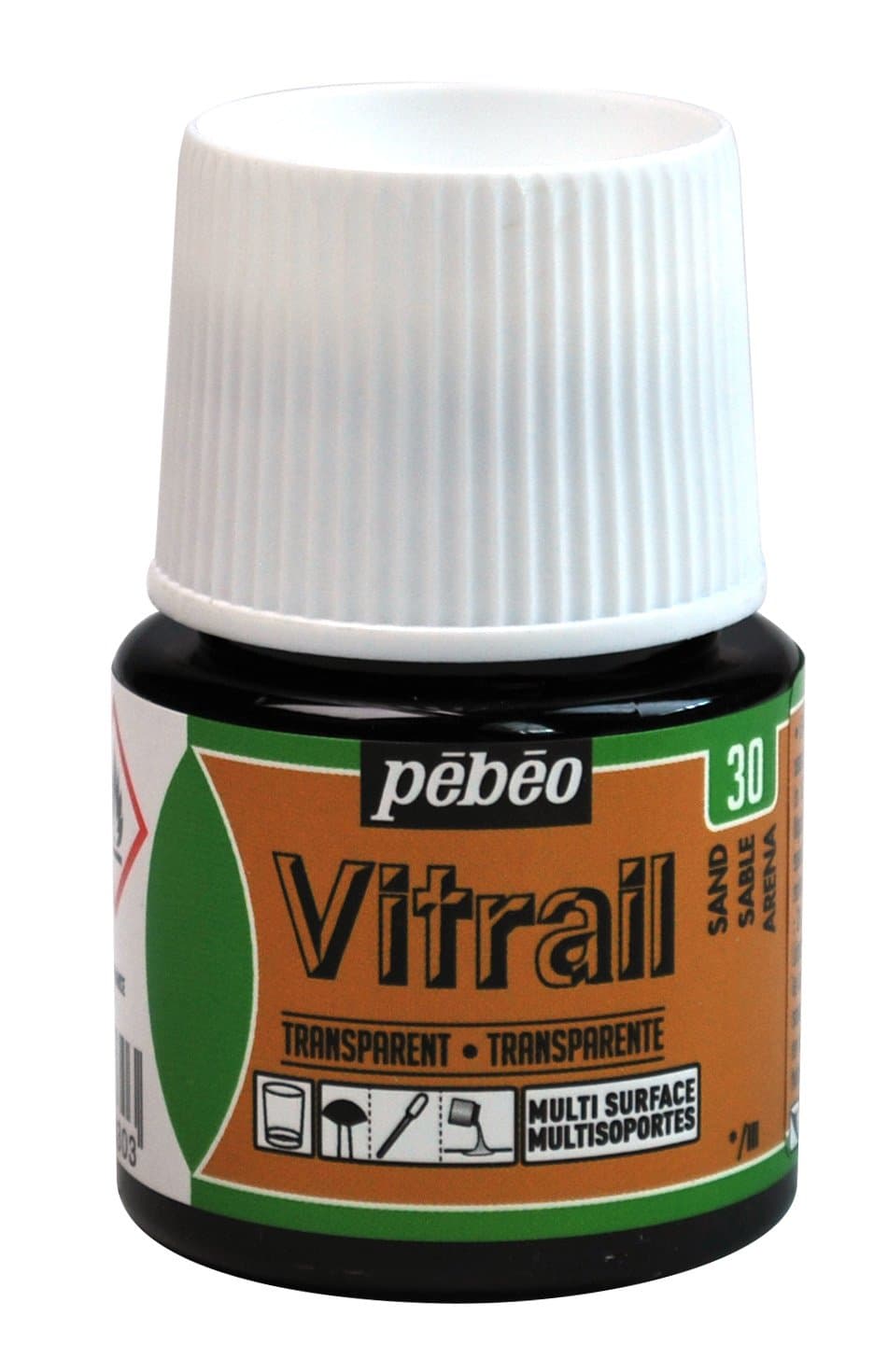 Barva na sklo Pébéo Vitrail 30 písková 45 ml