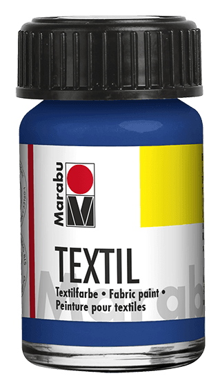 Marabu Textil modrá střední barva na textil 15 ml
