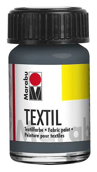 Marabu Textil šedá barva na textil 15 ml