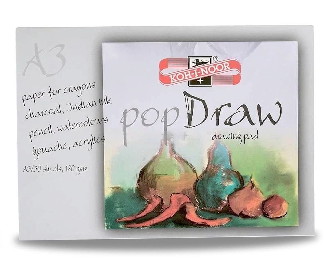 Koh-i-Noor skicák A3 DRAW 180g lepený blok kreslení