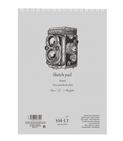 SM.LT Bristol blok na fixy A4 185g 50 listů