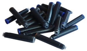 Modré inkoustové bombičky Manuscript pohled zboku